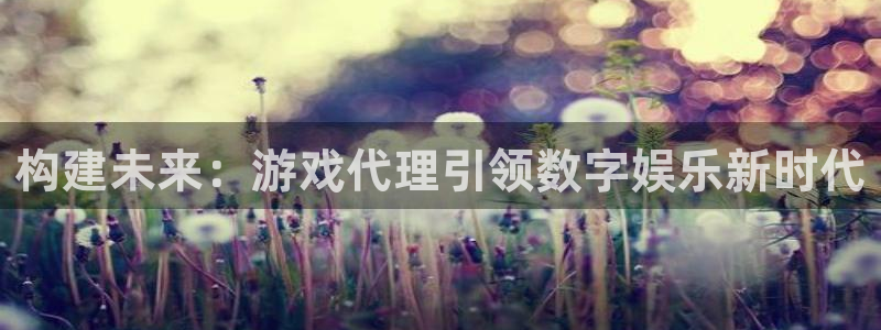 k8凯发赢家一触即发免费观看：构建未来：游戏代理引领数字娱乐